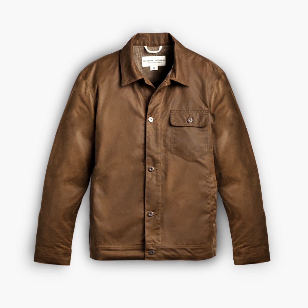 Waxed Canvas Field Jacket | Coyote - Image 4